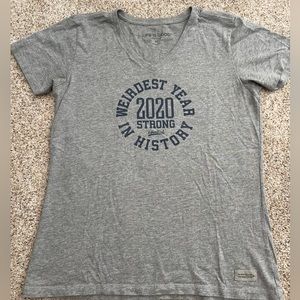 Life is Good Vneck Size Medium